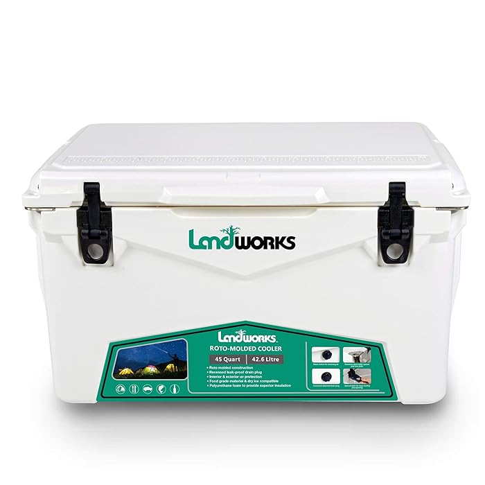 Buy Landworks Rotomolded Ice Cooler 45QT Up to 5 Day Ice Retention