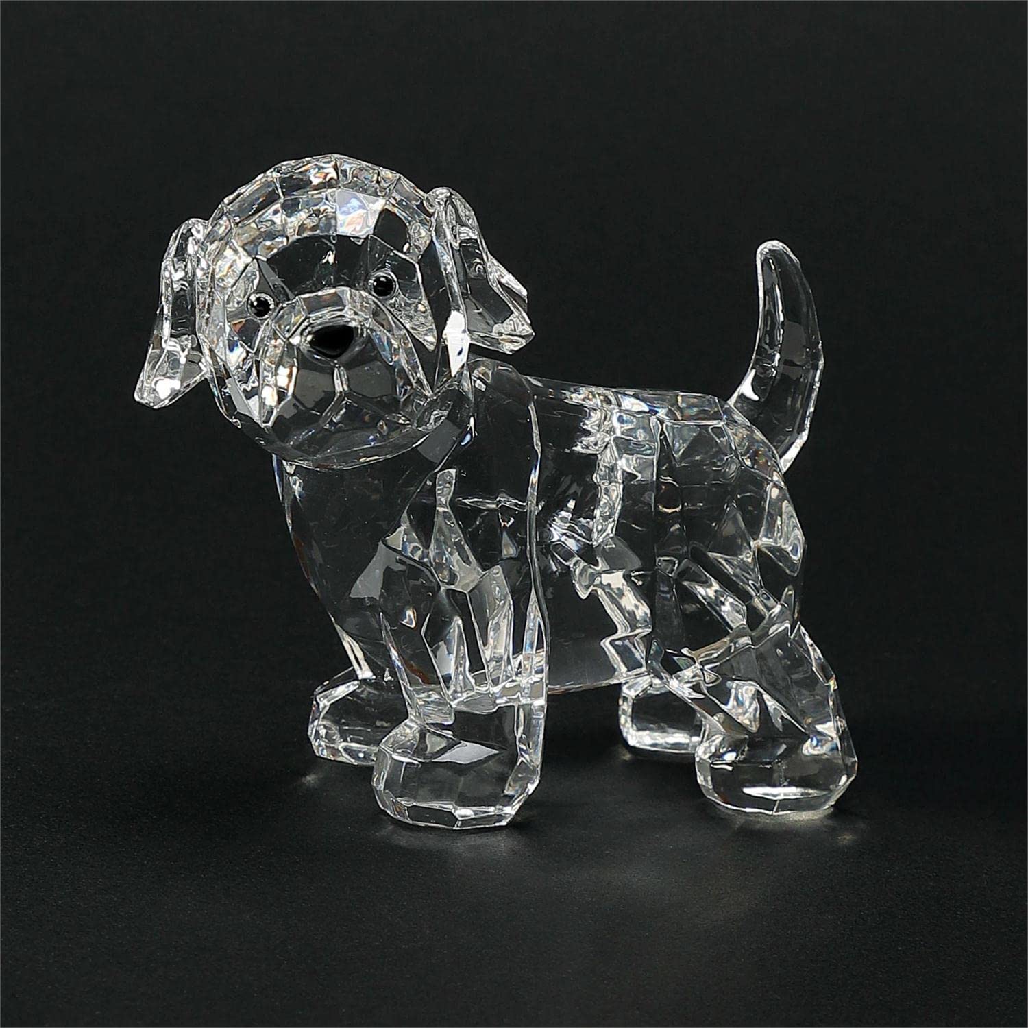 Enesco Facets Puppies, sortiert, 1 Stück, Acryl, 9,5 cm