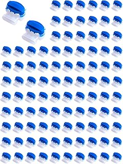 QWORK Waterproof Wire Connectors, 100 Pack of 3 Wire Connectors Electrical IDC 314-BOX Pigtail Connectors for 22-14 AWG Cables, Moisture Resistant & Flame Retardant