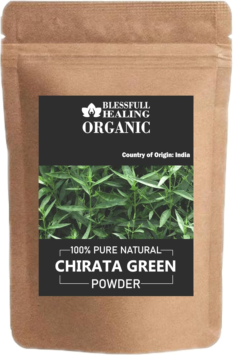 Blessfull Healing Organic Chirata Green Powder 100% Pure Natural 200 Gram / 7.05 oz