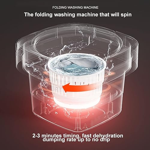 Miniatura 7 de Lavadora Y Secadora Portatil Plegable Mini Lavadora Portatil Para Ropa De Bebé
