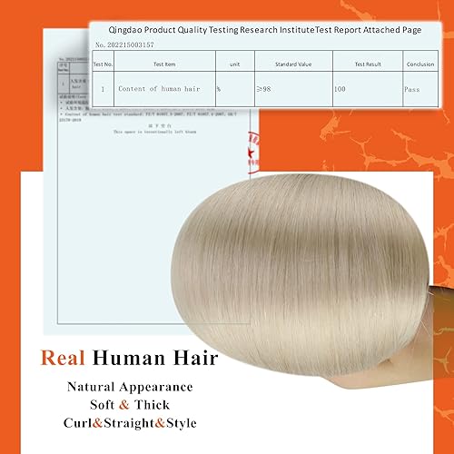 Miniatura 4 de Full Shine - Extensiones de cabello humano con punta en I, de 16 pulgadas, con queratina, de color rubio platino 60 y preunidas, 0.03 onzas por