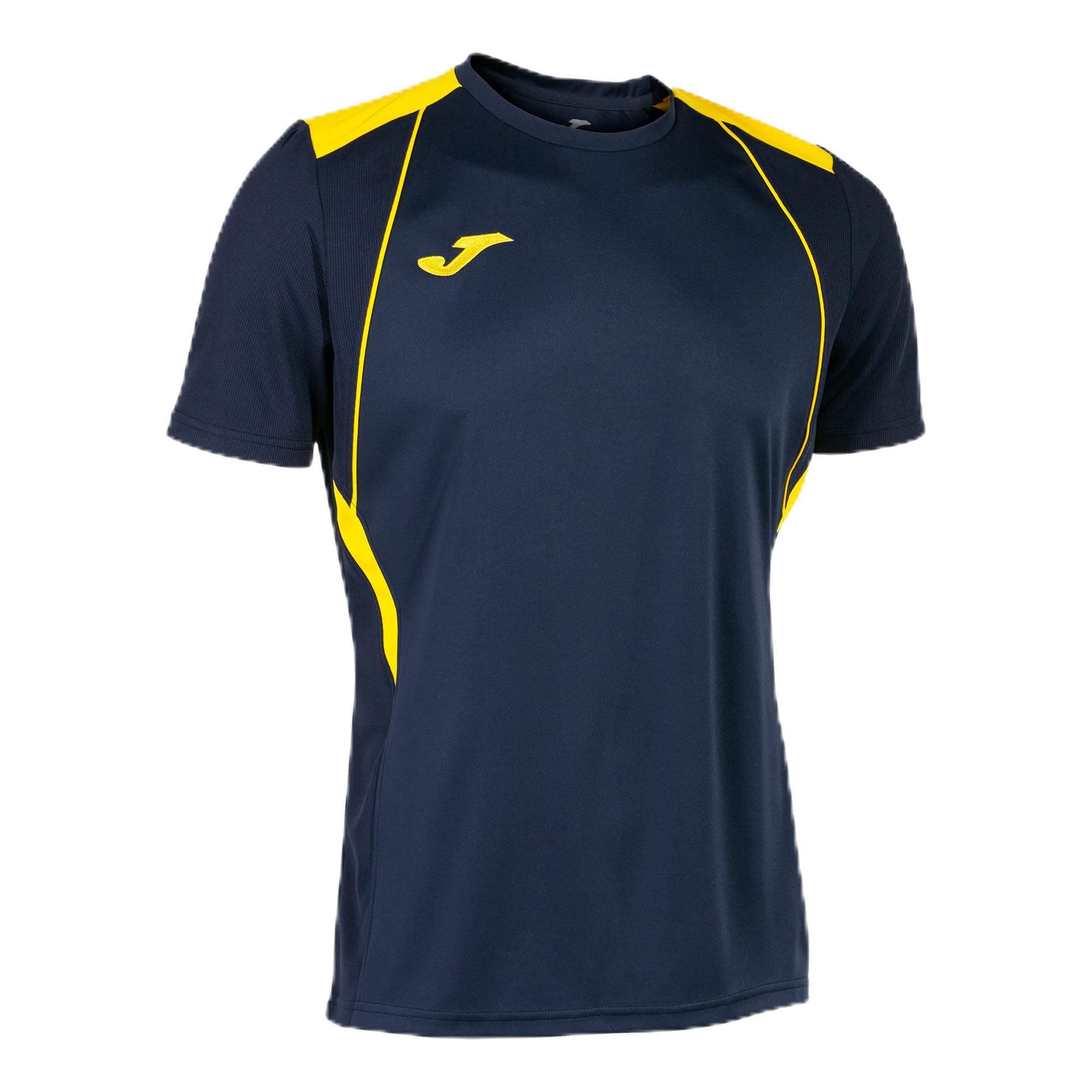 Joma Championship VII Men's T-Shirt Yellow Navy