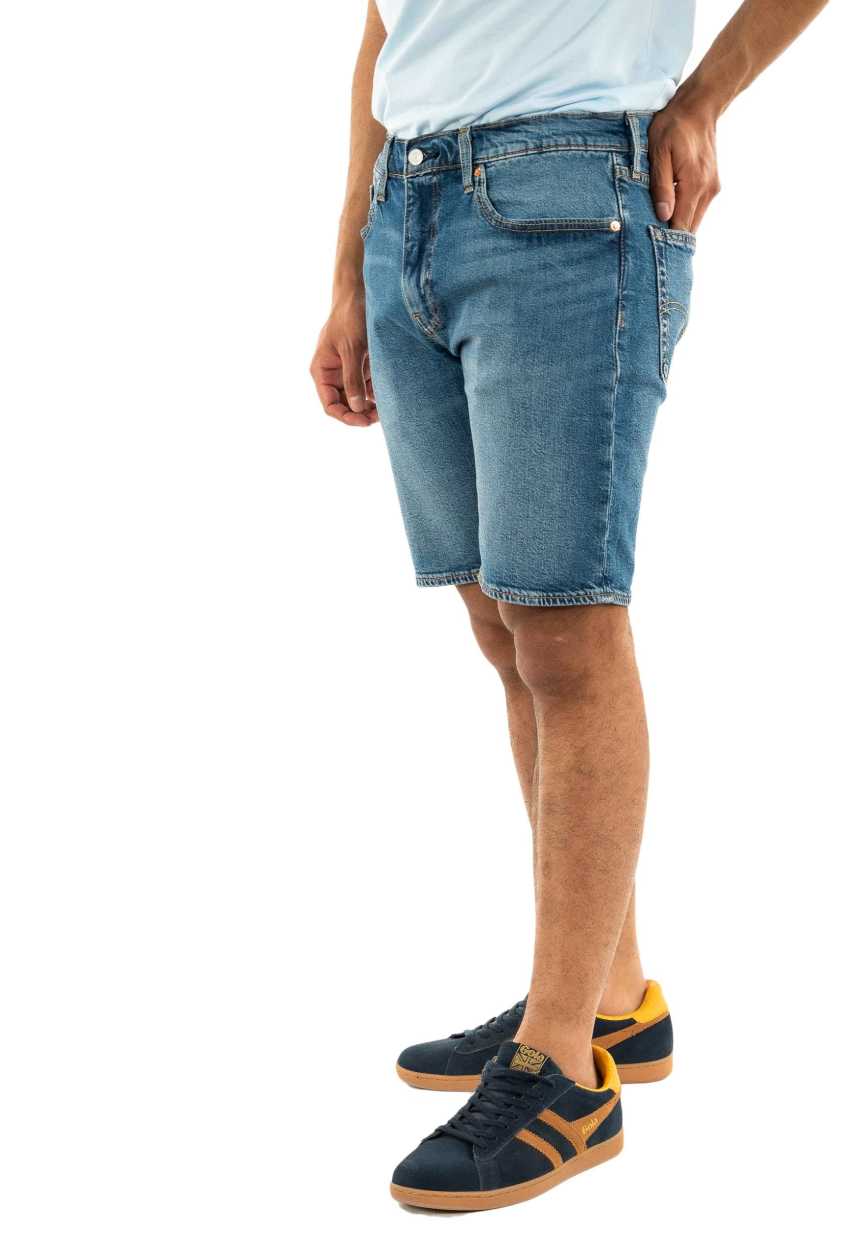 Levi's Men's Blue Denim Shorts, W36, 405 Standard Shorts