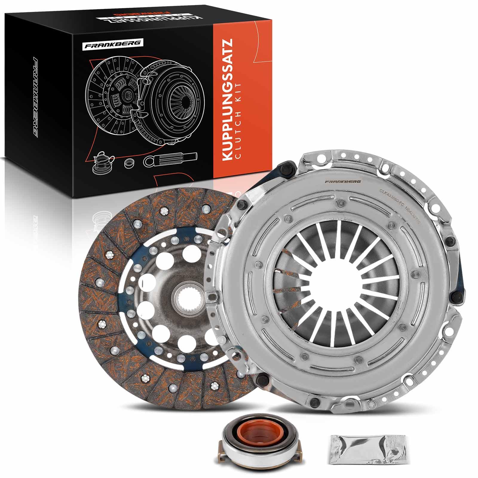 Frankberg Kit de embrague 3000954285 | Compatible con: Accord VII Tourer CM CN, Civic VIII Hatchback FK FN, Accord VII CL CN, CR-V III RE, FR-V BE, CR-V II RD