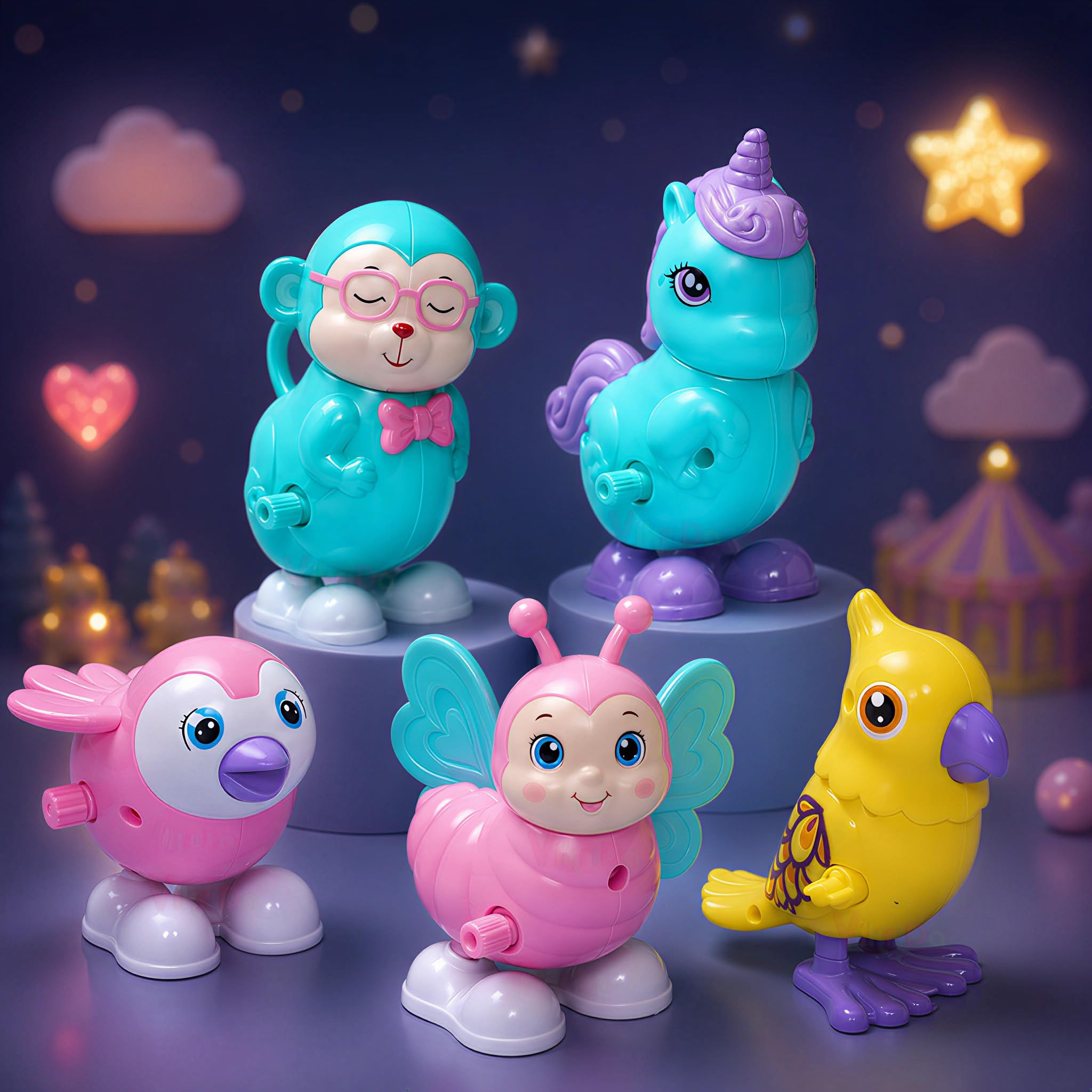 Vikrida 3 Pcs Wind-Up Animal Toy Set for Kids – Jumping Bird, Rabbit & Crawling Walking Toys with Key Operation, Fun Interactive Toys for Babies, Boys & Girls (Assorted Colors & Designs)-image-36