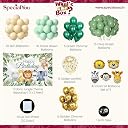 SpecialYou.in Jungle Theme Birthday Decoration Kit for Baby Boy with Jungle Wall Poster, Animal Foil Balloon Set, Green Balloons for Decoration, Animal Theme Birthday Party Decorations- 58 Pcs gallery image