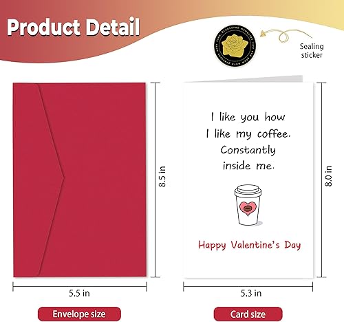 Miniatura 2 de Tarjeta traviesa del día de San Valentín para marido y esposa, divertida tarjeta de San Valentín para novio y novia, divertida tarjeta de regalo de