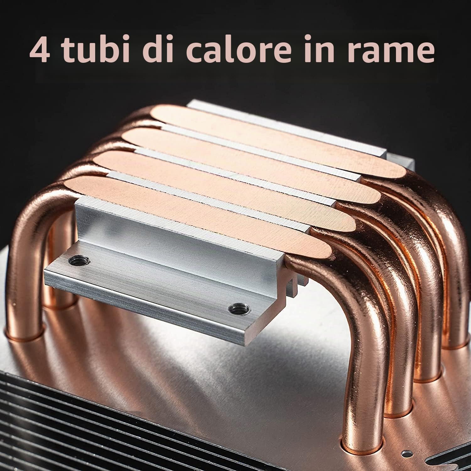 MR-CR1400 Raffreddatore CPU RGB, 4 Colpi di Calore, Ventola da 126 mm, Fan PWM Rimovibili da 92 mm, Fins Bending, Illuminazione a 4 Pin per AMD Ryzen/Intel LGA 1700 115X