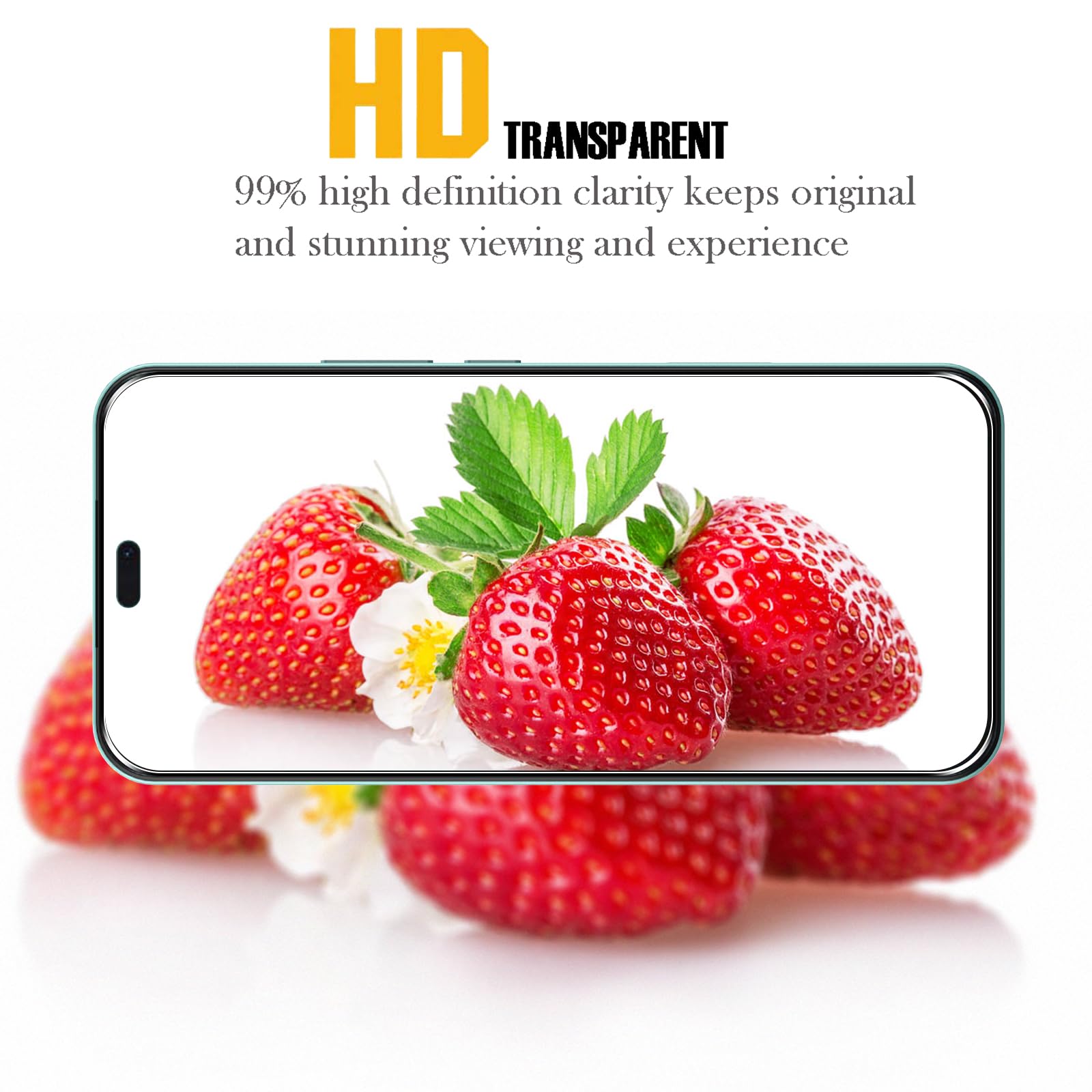 WFTE [Lot de 2 Verre Trempé pour Honor 400 Lite/Honor 200 Lite, 0,26mm Film de Protection D'écran avec Haute Transparence à 99%, Anti-trace Protecteur avec Dureté 9H Glass