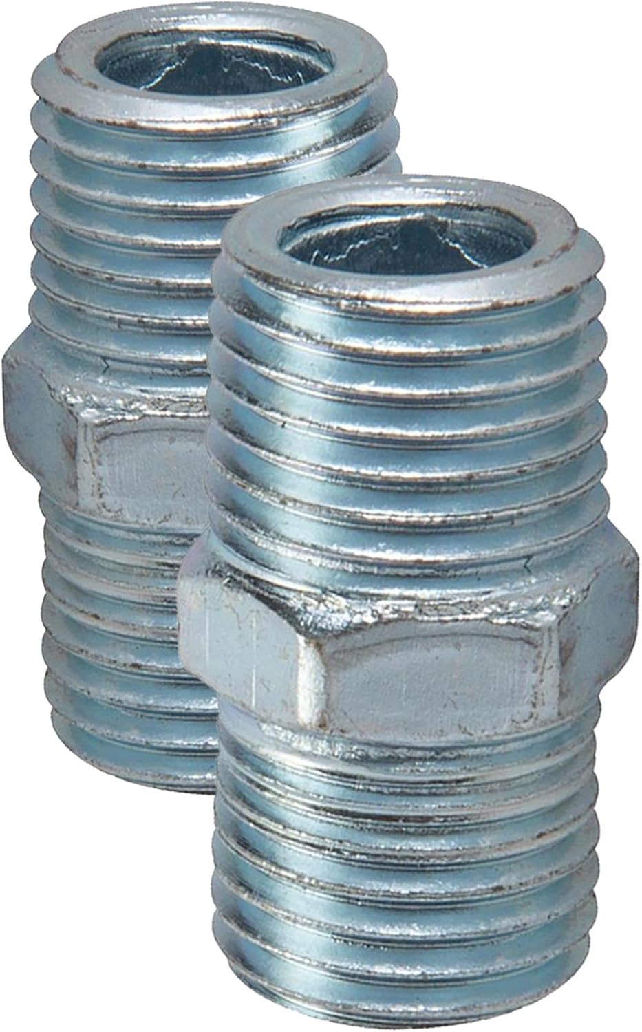 Dapetz 2 X Air Line Equal Union Connector Male Thread 1/4" BSP 6mm Taper Thread