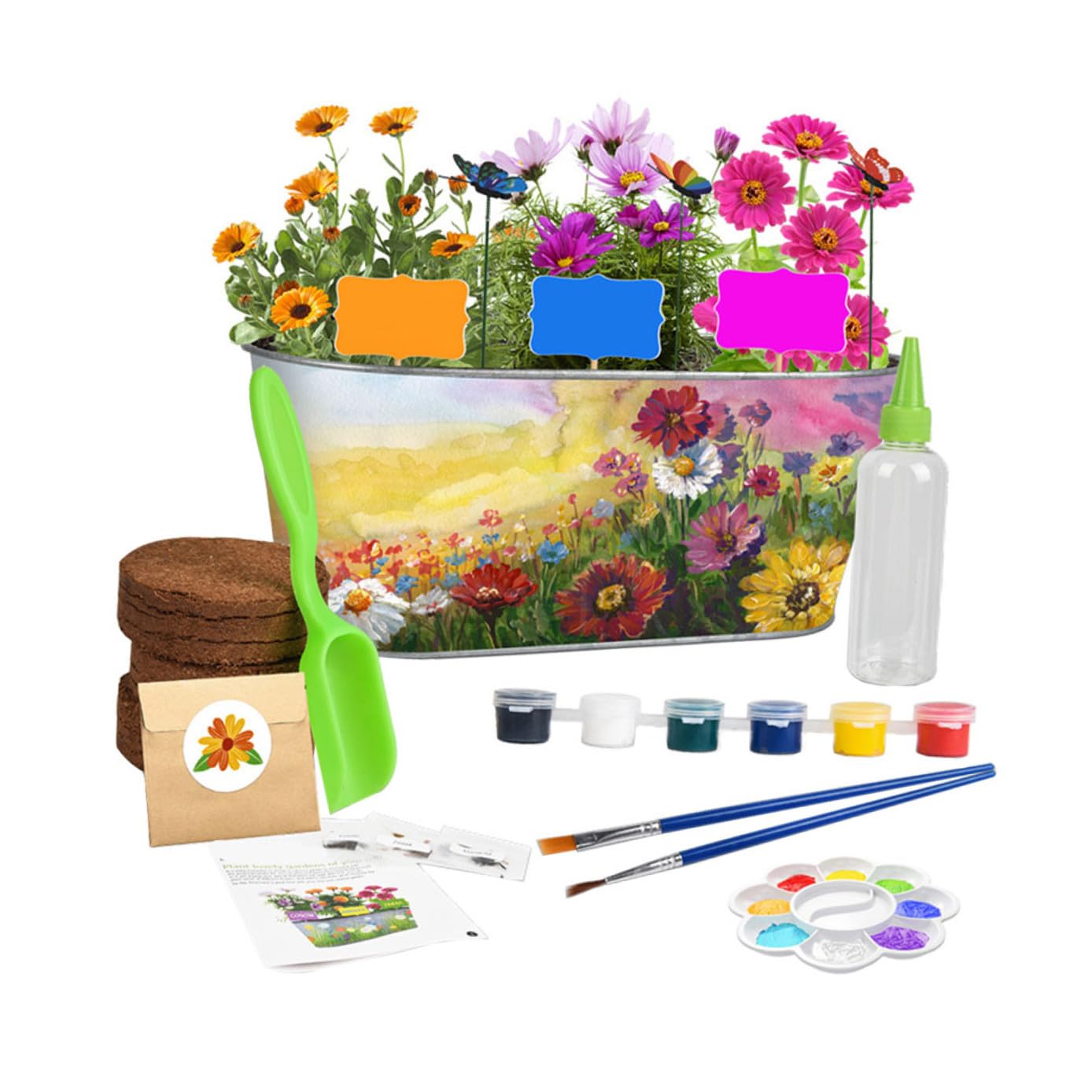 1set Kit Giardinaggio per Set attività Creative per La Coltivazione Sviluppare Motricità e creatività