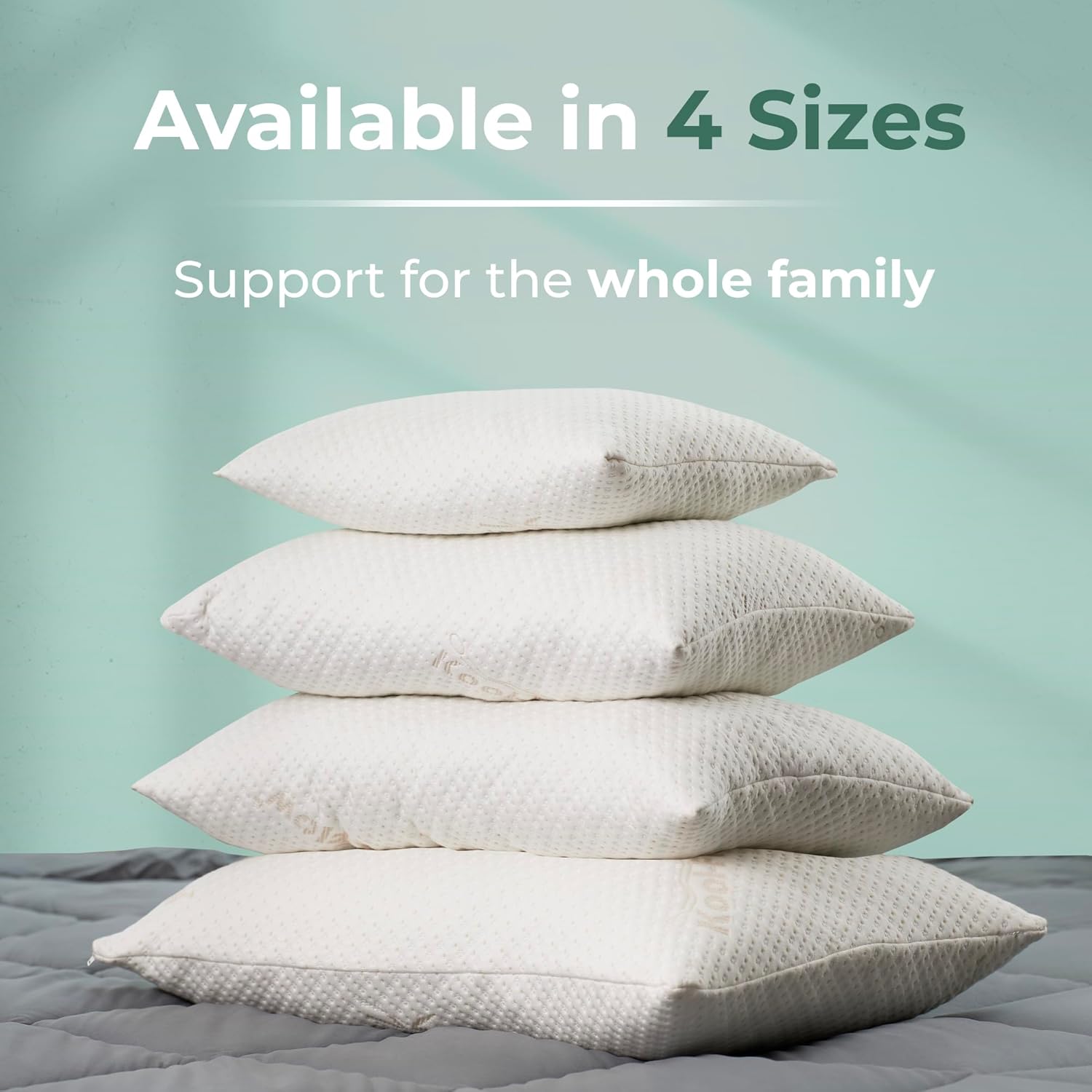 Snuggle-Pedic Travel Shredded Memory Foam Support Pillow - Compact Cooling Ergonomic Design for Side Sleepers, Pregnancy, Post-Surgery, Neck and Lumbar Support - Lightweight & Washable - USA Quality