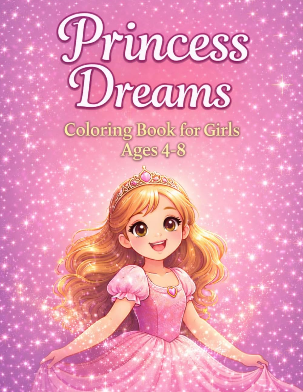 Princess Dreams: Coloring Book for Girls Ages 4–8