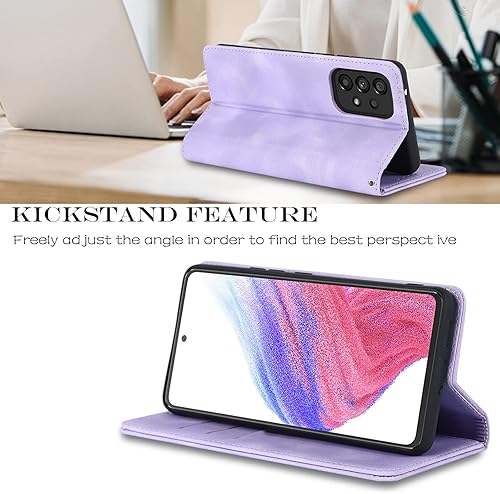 Miniatura 3 de Havaya Funda para teléfono Samsung Galaxy A53 con tarjetero, para Galaxy A53 0.18 oz, funda tipo cartera para mujer, SM-A536U, con ranuras para