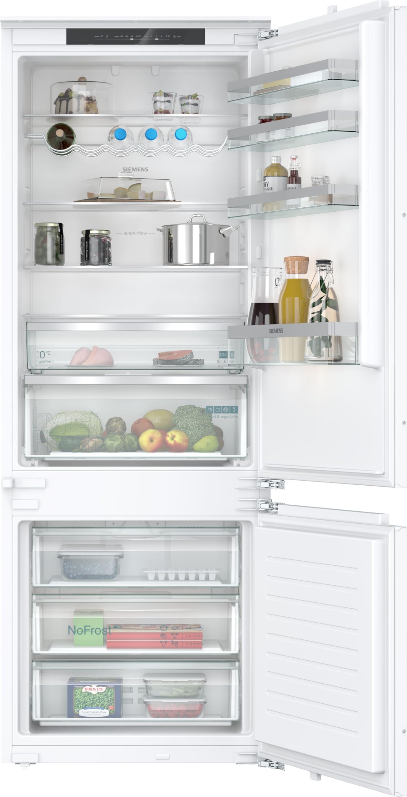 Siemens KB96NVFE0 iQ300 XXL-Einbau-Kühl-Gefrierkombination