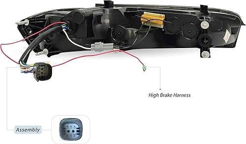 Miniatura 6 de VLAND Conjunto de luces traseras LED para Chevrolet Camaro 6 generación 2016-2018 (LS, LT, RS, SS, ZL1), Plug-and-play, señal de giro amarilla,