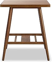 Vista 1 de AMNOOL Modern 19.7 Inch Coffee Table Brown Coffee Table Living Room Coffee Table Bedroom Coffee Table Storage Coffee Table Coffee Table Decoration