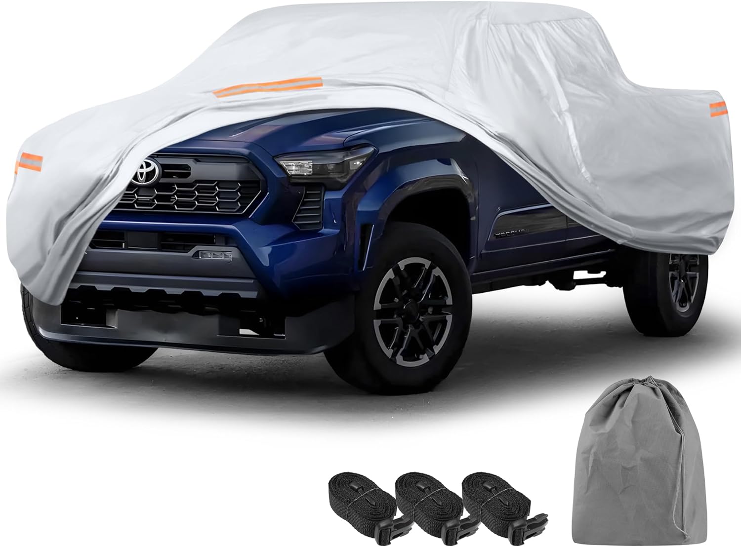 GIANT PANDA Custom Fit Chevy Silverado Car Cover, Waterproof Truck Cover with Soft Lining for Chevy Silverado 1998-2025 Crew Cab with 5.5-6.5 Feet Box