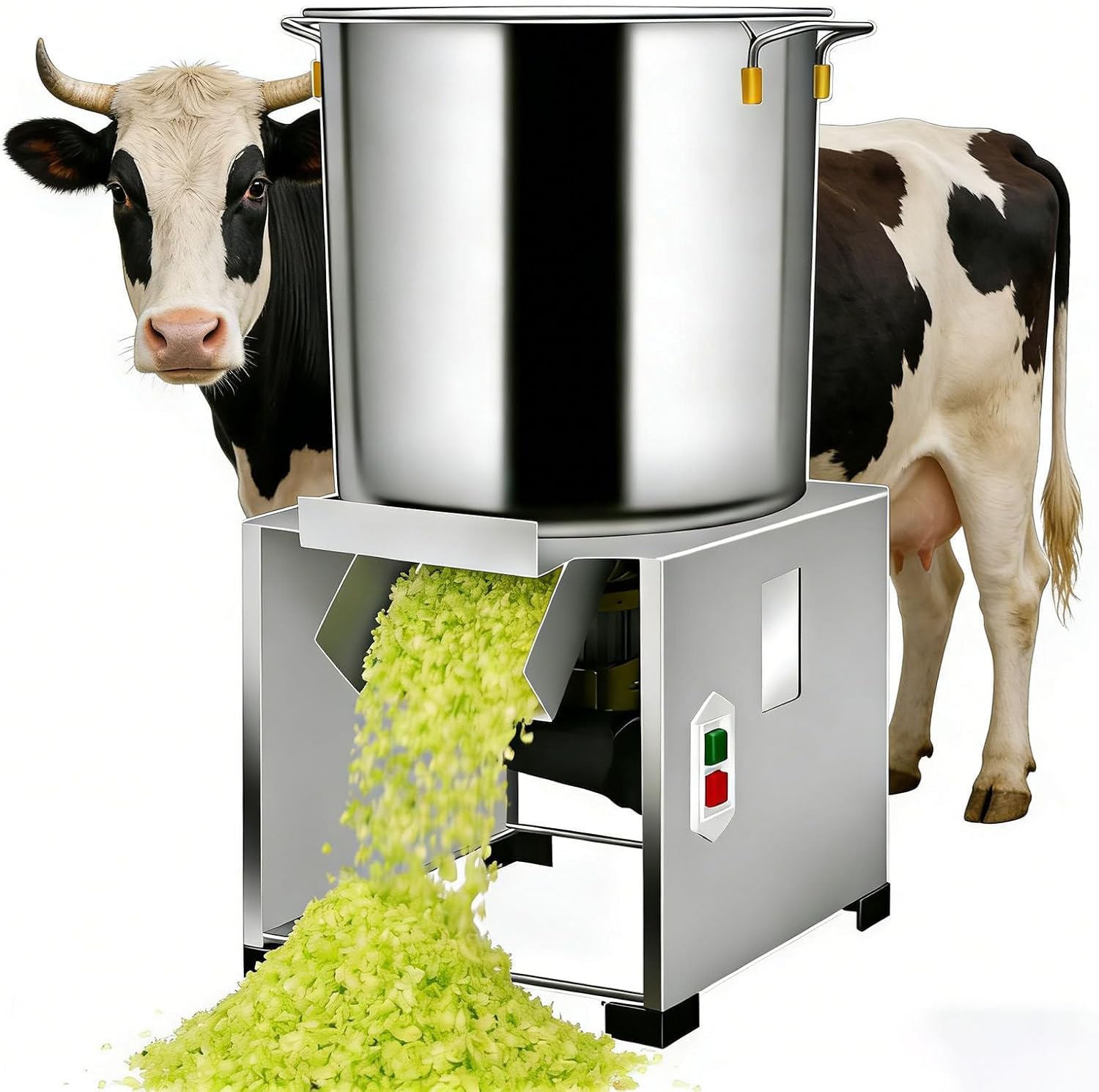 Procesador De Alimentos Comercial De 1800 W: Picadora Eléctrica De Verduras con Gran Entrada De Alimentación, 120 Kg/h, 3500 RPM, Acero Inoxidable Reforzado para Un Procesamiento Eficiente