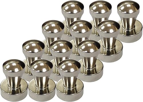 Edsrdux - Pines magnéticos de 0.47 pulgadas de diámetro, colorido y práctico de metal de larga duración, no se oxida, imán para nevera para mangets