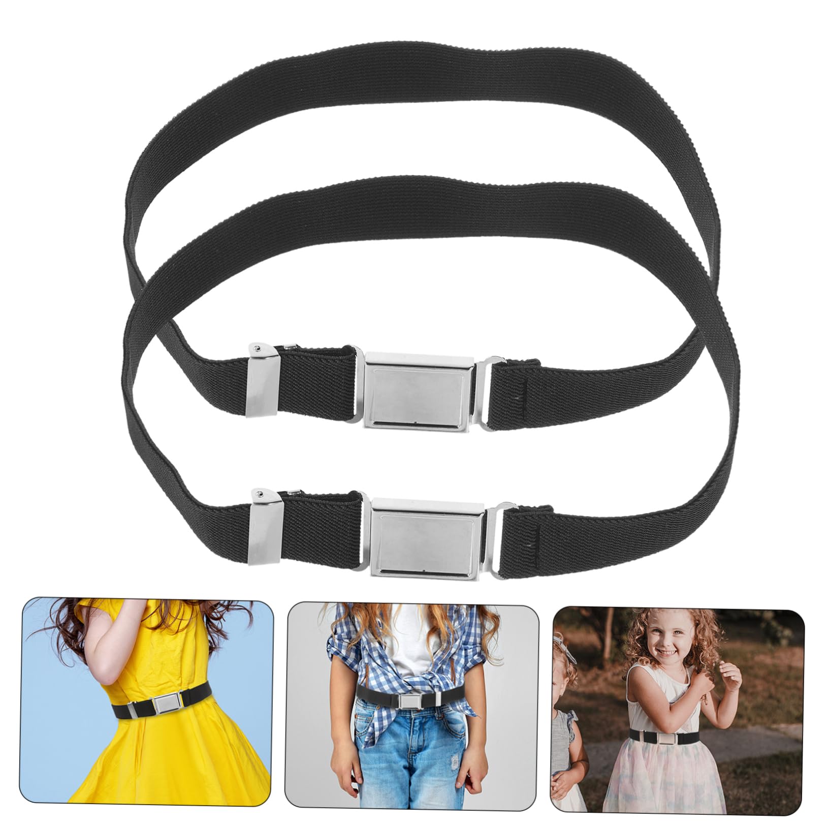 Cinturón Decorativo Con Cinturón Elástico Y Niñas Accesorio 2 Piezas X 4