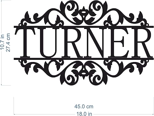 Miniatura 3 de Letrero de nombre de metal personalizado, para colgar al aire libre, puerta delantera, nombre familiar, monograma de jardín, letrero de regalo