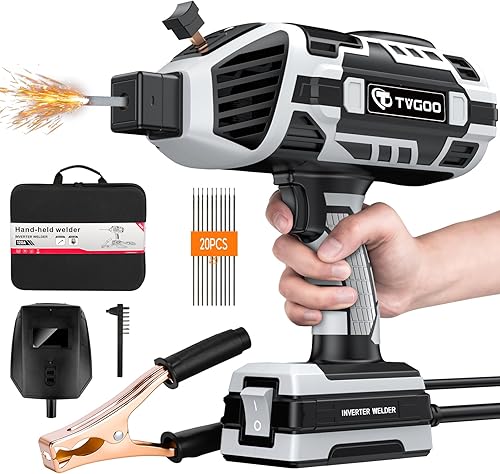 Máquina de soldadura portátil de mano  Soldador de mano inversor IGBT de 110 V, soldador de arco portátil de 20-120 A, arranque en caliente y