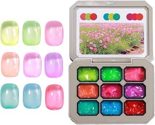 Gel Nail 9-Color Beginner Painting Gel Art Kit for Nail | Sculpting Glue for Women Salon Travel Family Home Colleagues Beginners