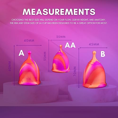 Miniatura 8 de Viva La Flow Copa de período Las mejores tazas menstruales reutilizables para mujeres para el cuidado de la menstruación Silicona suave de grado