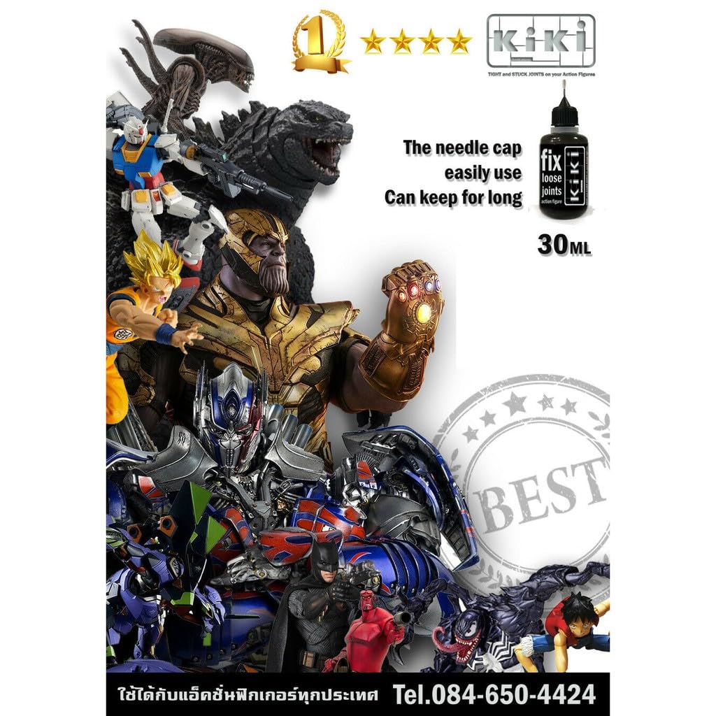 Kiki Fix Loose Joints Solution for Action Figures and Models, Needle Head, 30 ml