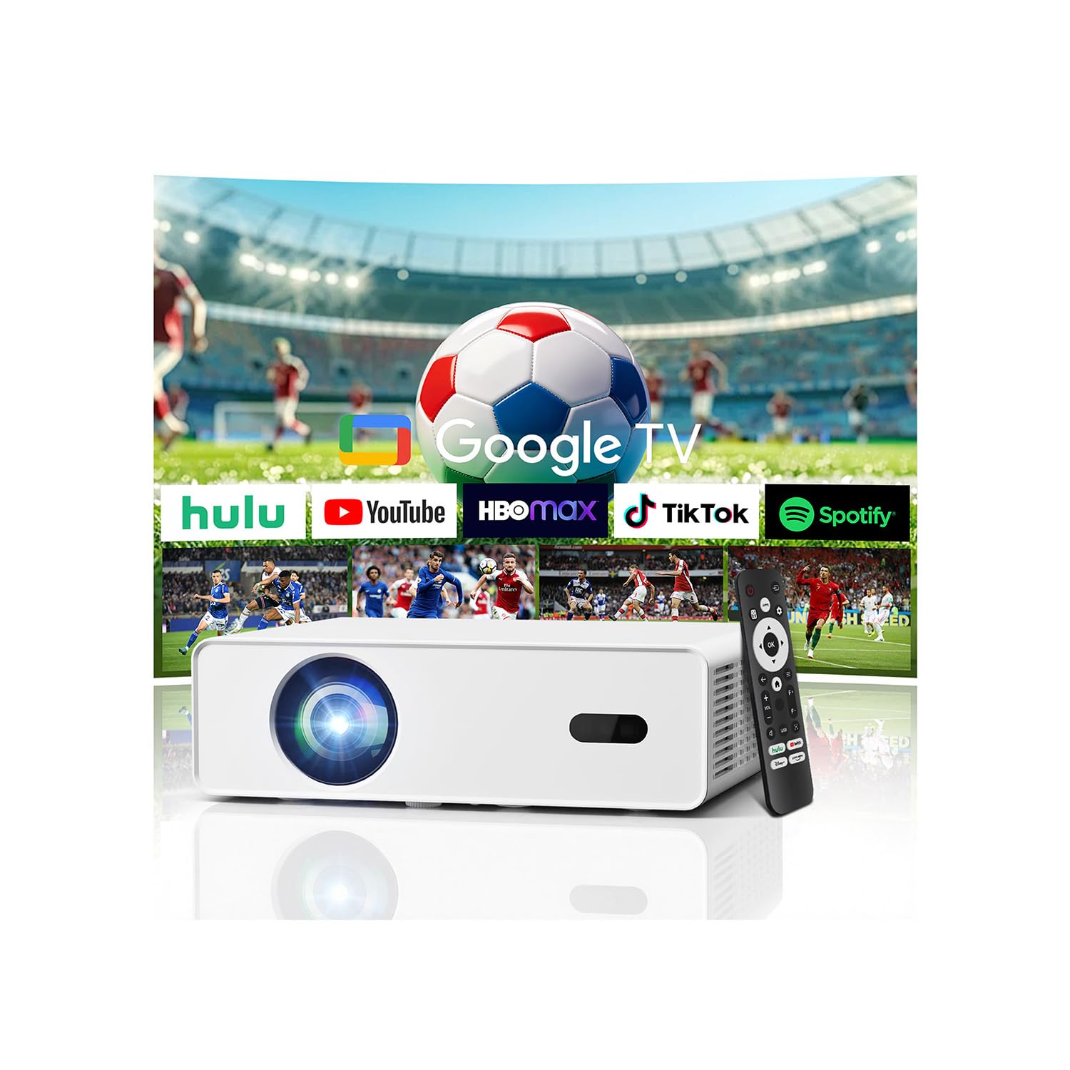 セール中・新品・MULTIMEDIA PROJECTOR 230 本体 Amazon.com: XENPONAD 4K Smart Projector with Google TV, Native