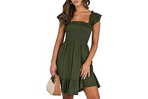 Flowy Casual Green Sundress for the Perfect Summer