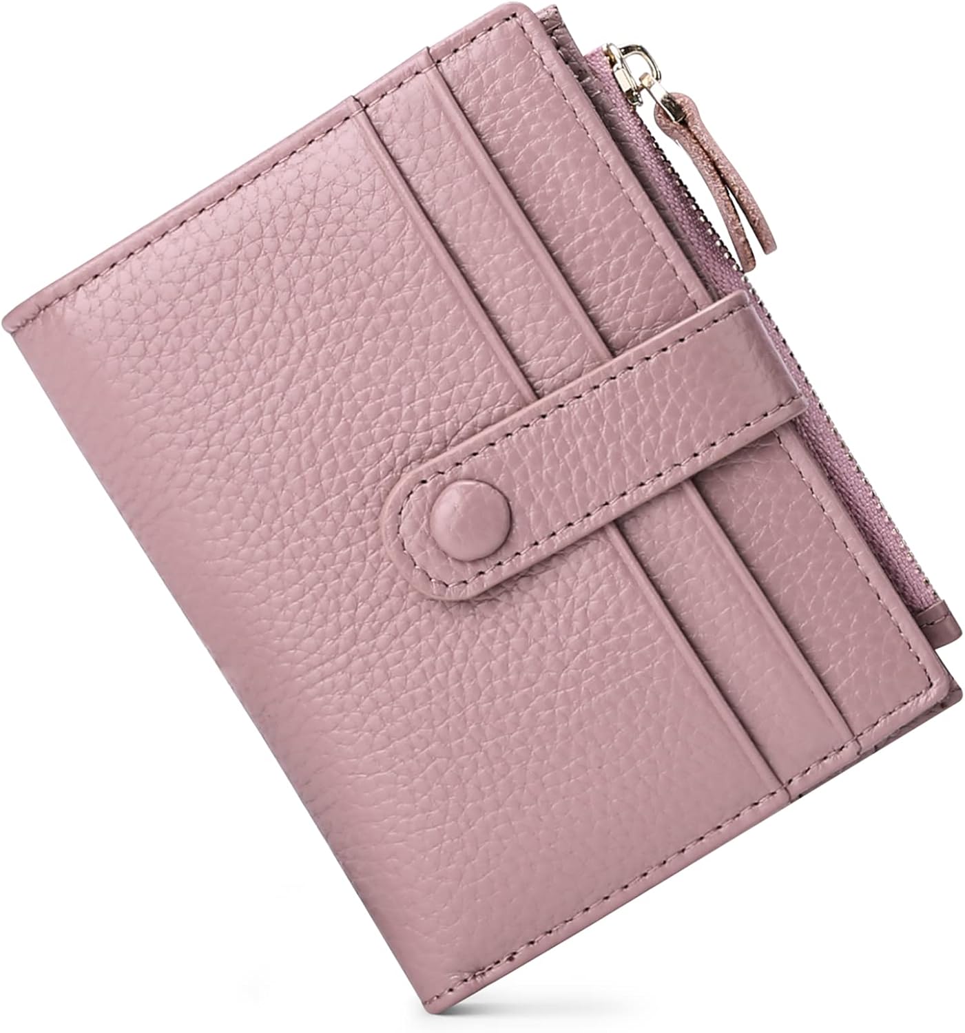 FALAN MULE Small Wallets for Women RFID Blocking Slim Bifold Leather Womens Wallet with Zipper Coin Purse - Image 7