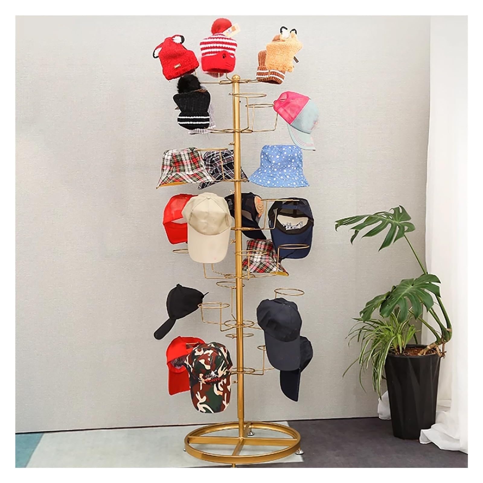 Soporte para Sombreros Soporte para Sombreros de béisbol Soporte para Sombreros para múltiples Sombreros Independiente, 7 Niveles Soporte para Gorras de béisbol,