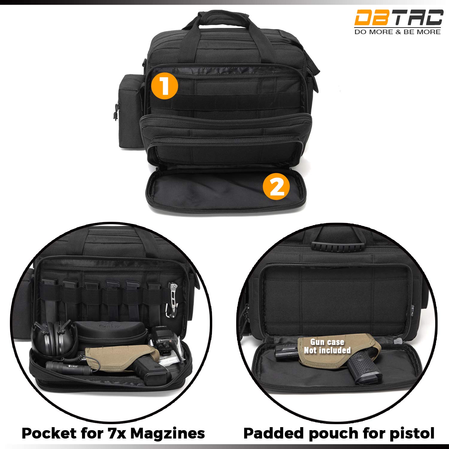 Buy DBTAC Gun Case Bag Deluxe Middle Size Tactical 24 Pistol Bag