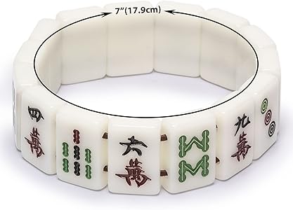 Amazon.com: Yellow Mountain Imports Mahjong Mini-Tiles Stretchy
