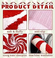 Vista 3 de Alfombra redonda decorativa de microfibra de pelo alto, diseño 3D, acrílico, hecha a mano, 24 pulgadas