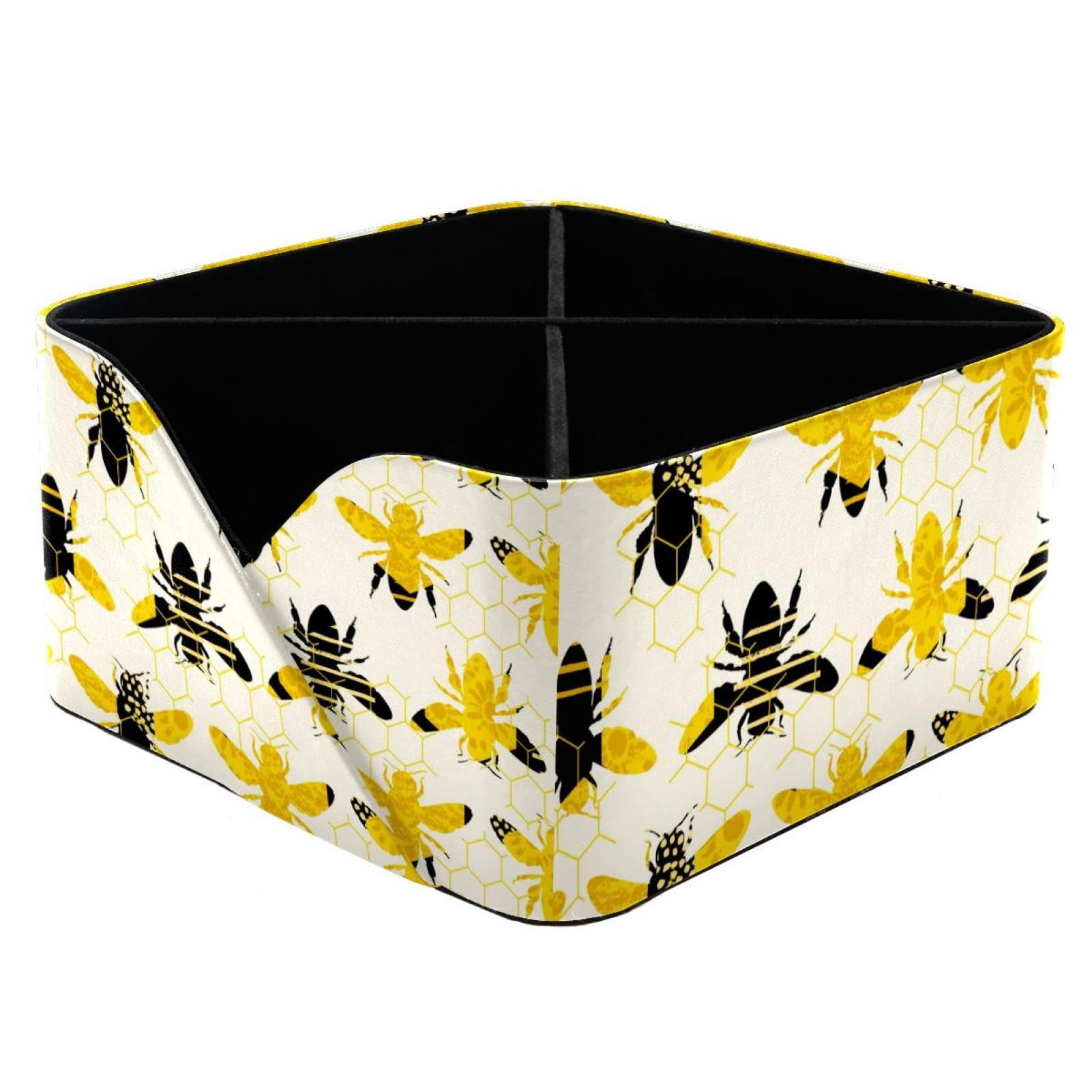Organiseur de bureau avec 4 compartiments pot à crayons motif silhouette de bourdon