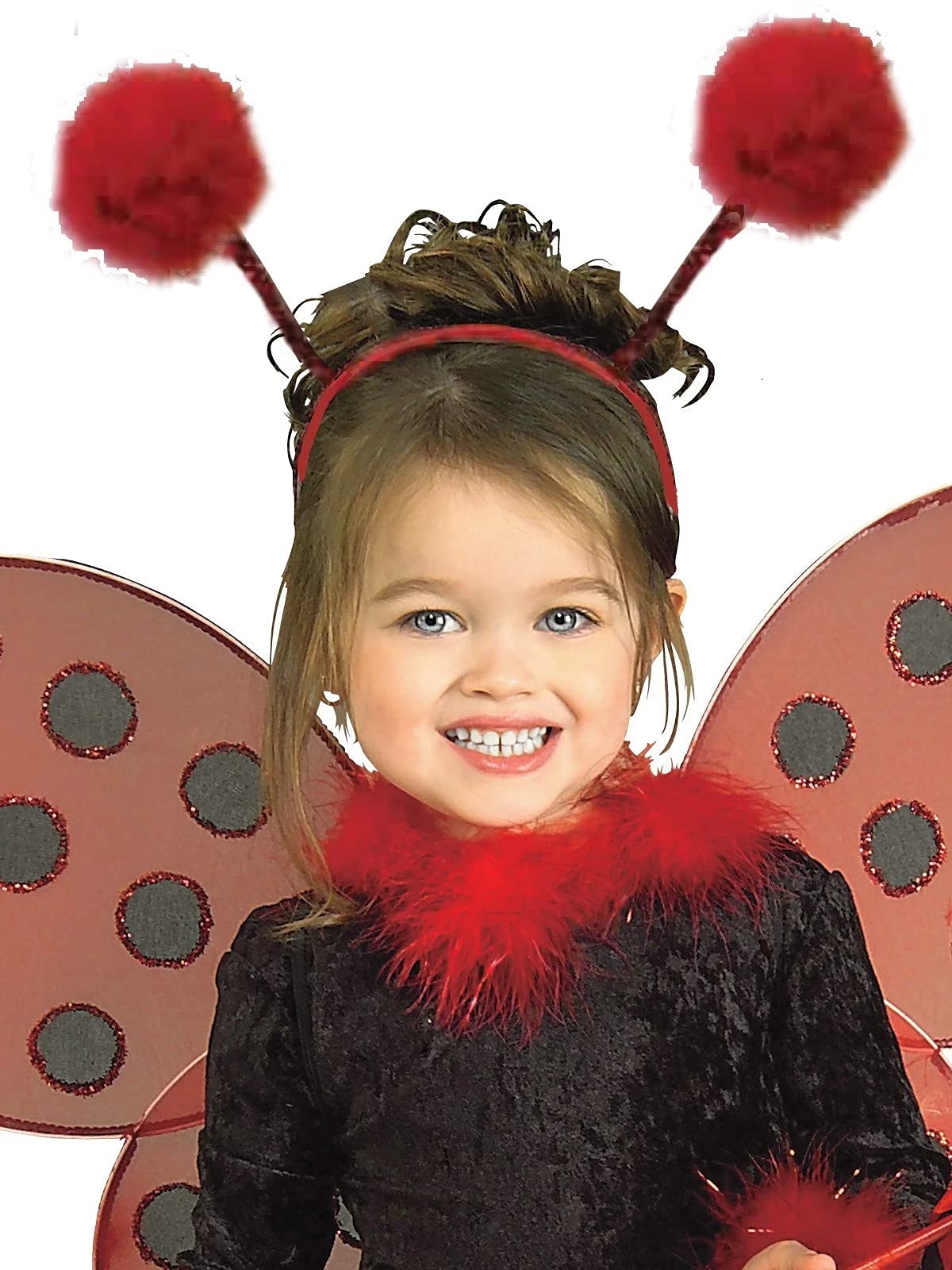 Rubie's Ladybug Costume For Girls - Size 4-6, Includes Headpiece, Wings, Dress & Gloves