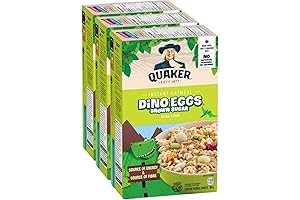 Quaker Dino Eggs Brown Sugar Instant Oatmeal - The Perfect Breakfast for Kids