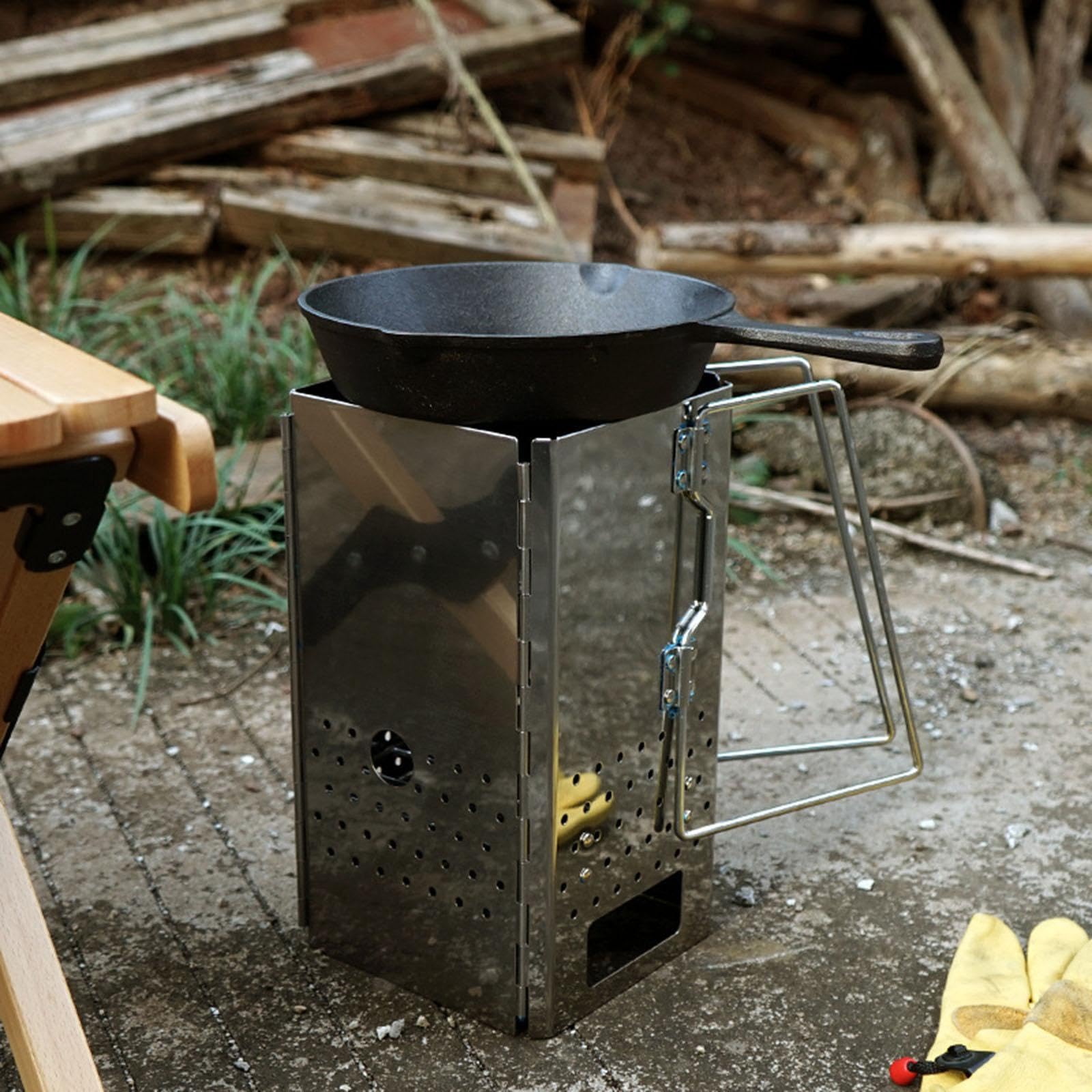 Chimenea Portátil Plegable Para Cocinar