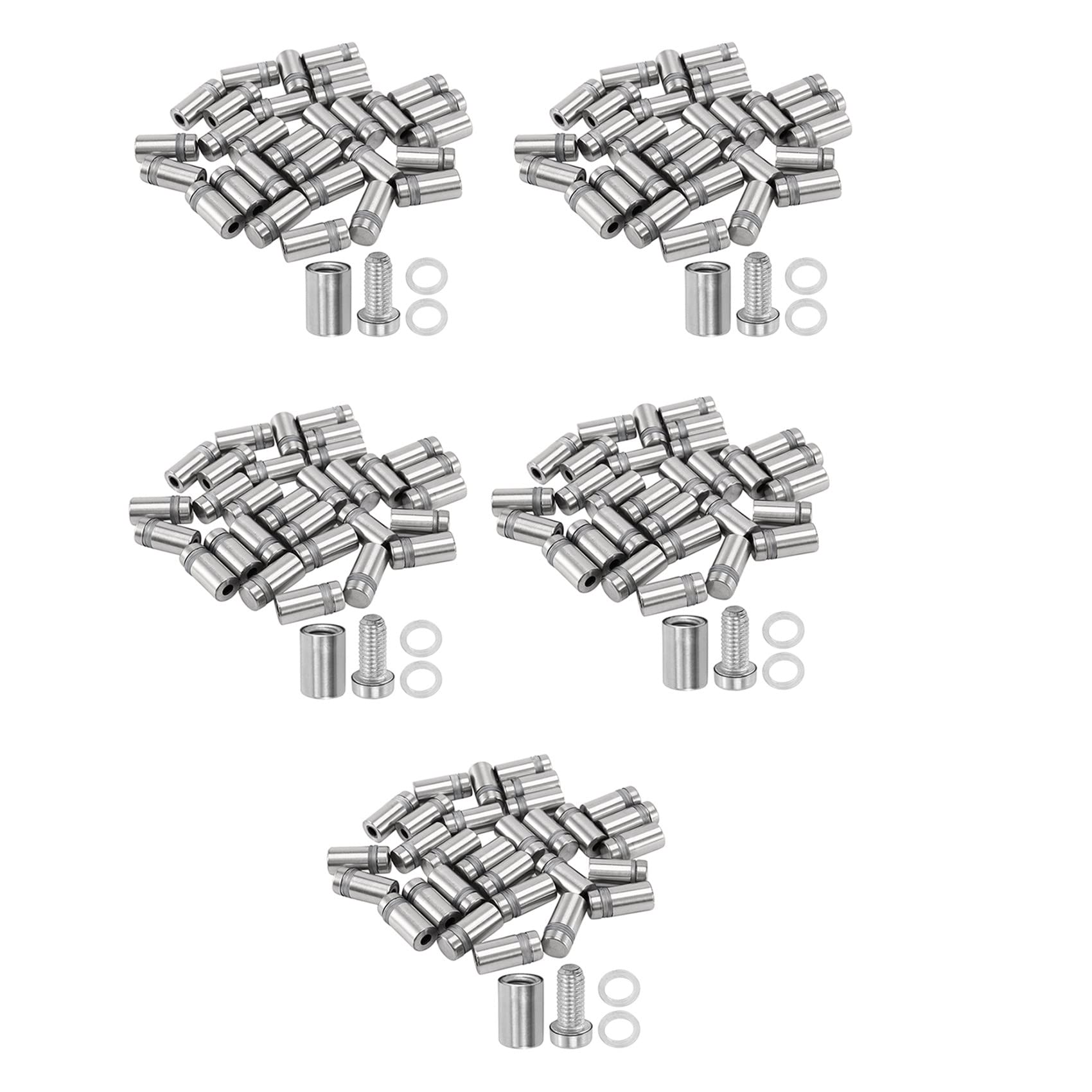 Support en verre d'entretoise en acier inoxydable 12 x 22mm pour une finition architecturale
