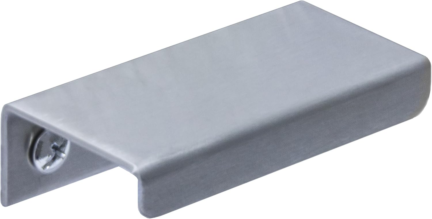 RCH Hardware H-C161-50-SSB Solid Stainless steel Center Finger Pull Tab Handle For Cabinets & Drawers (2 3/4 inch | 70Mm)