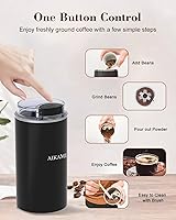 Vista 6 de 4 IN 1 Single Serve Coffee Maker with Milk Frother and Coffee Grinder, Coffee Maker for K Cup and Ground Coffee, with 30 oz Removable Water
