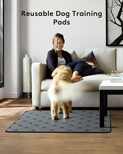 Miniatura 6 de ColorfulLaVie Almohadillas reutilizables para orina de perros, almohadillas lavables para orina de cachorros, almohadillas impermeables para