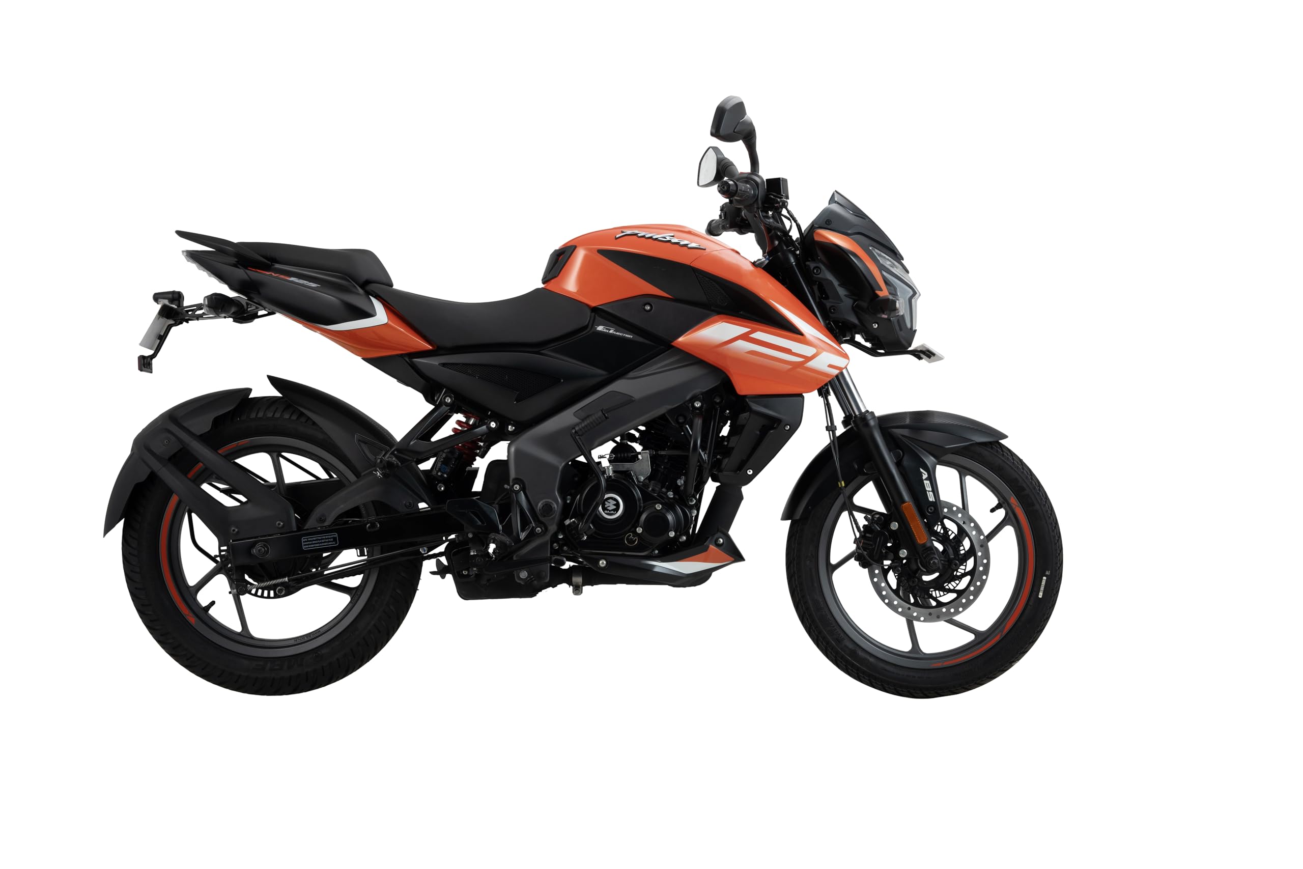 Bajaj Pulsar Ns 125 Ug Abs Motorcycle/Motorbike - Fiery Orange - Ex-Showroom