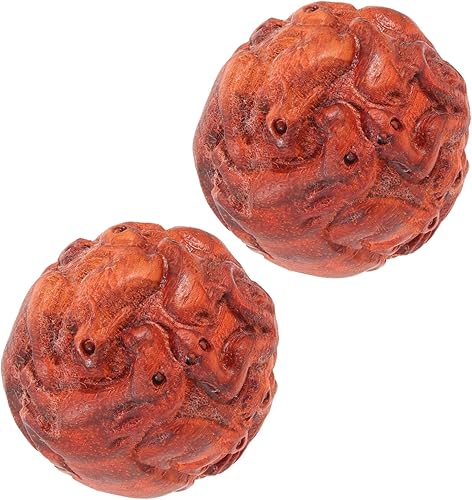 DOITOOL 1 par de masajeadores de mano masajeador portátil ejercicio ejercicio bola de ejercicio bolas de ejercicio de mano bola rodillo masaje bolas