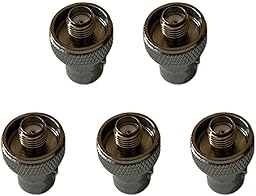 TAINGFSDR 5 PCS Antenna Adapter SMA Female to BNC Female Coaxial Connector Switch Antennas Adaptor Not Black for CB Ham Handheld Two Way Radio SMA F