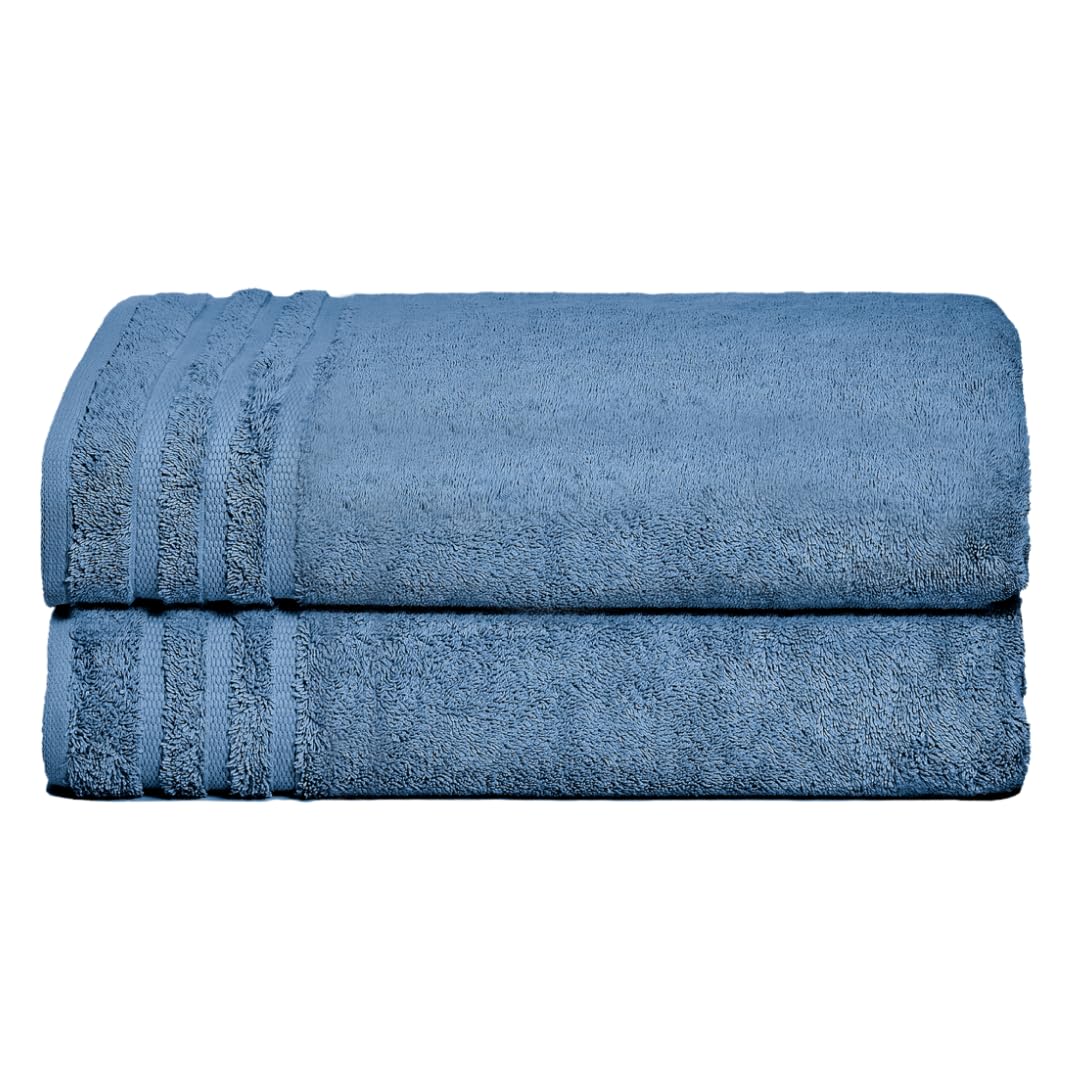 Texmpire Luxury Bath Towels, 2 Piece Extra Large Bath Towel Set (30x58 Inches), 100% Organic Turkish Cotton, Highly Absorbent, Quick Dry, and Plush
